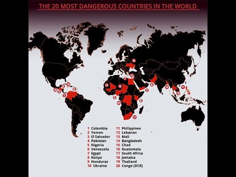 Top 20 Most Dangerous Countries to Visit in 2025 - YouTube