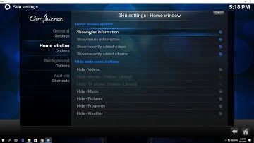 How to Enable Hide Weather in Kodi