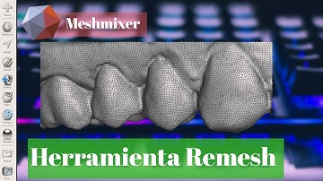 Herramienta Remesh 💥meshmixer💥 como modificar el sistema de triangulos STL #MAAGdigitaldesign