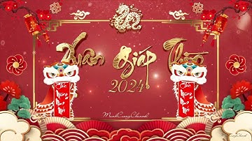 Background Tất Niên - Video Background Tết Giáp Thìn 2024 - Vietnamese Lunar New Year 2023