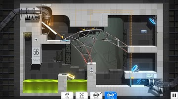 Bridge Constructor Portal   level 56 low budget solution