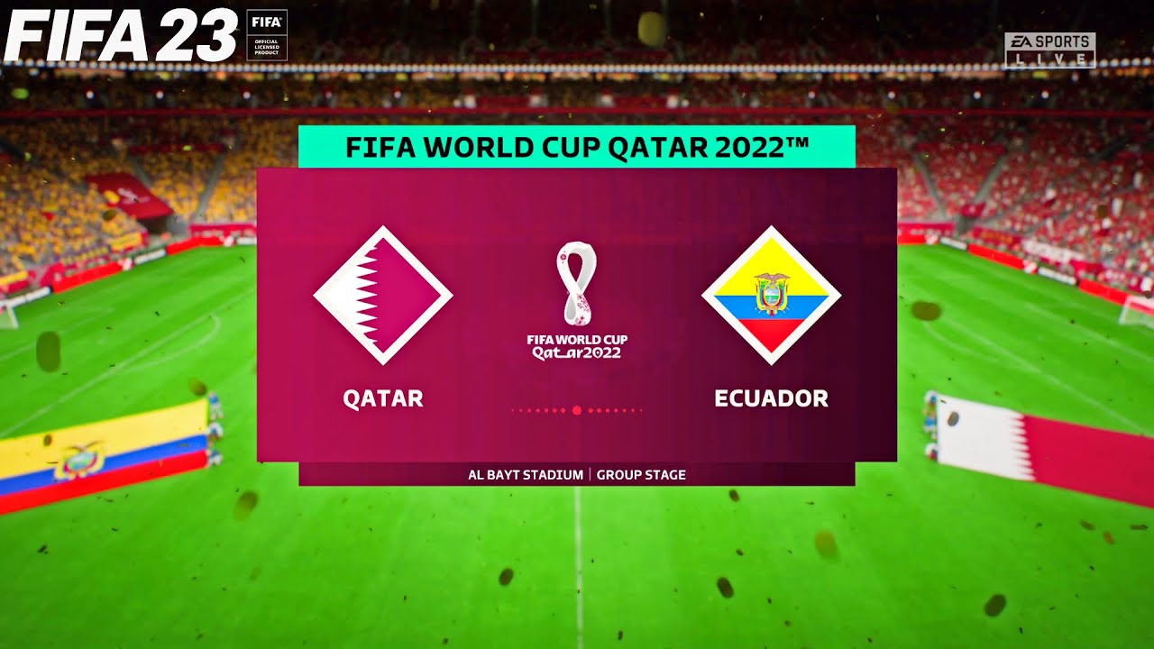 FIFA World Cup Qatar 2023 (FIFA 23) - Qatar vs Ecuador - Gameplay