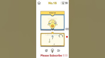 Brain Out Brainstorming Level 16 Straw hat Answer Walkthrough Or Solution #Shorts
