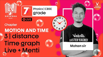 Motion And Time L3 - Distance Time Graph | Class 7 Science Chapter 13 | CBSE Physics | Mohan Sir