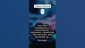 Tech Fact - The Birth of Personal Computing: The First IBM PC #shorts