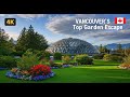 Queen Elizabeth Park Vancouver Walking Tour  4K Scenic Walk with City Views &amp; Gardens