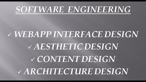 SE - WebApp Interface Design,Aesthetic Design,Content Design,Architecture Design mp4 20042020