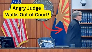 Angry Judge Walks Out on the Record!