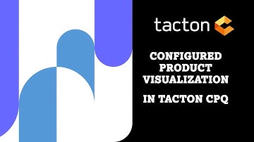 Configured Product Visualization in Tacton CPQ
