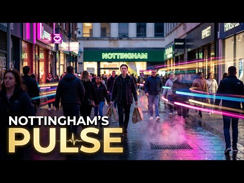 Nottingham City Centre 4K Walk | Historic Streets & Hidden Gems