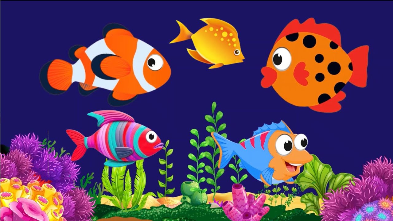 Bedtime Lullaby for Babies, Kids & Parents 😍 Animation🐟Fish lullaby🐟 ...
