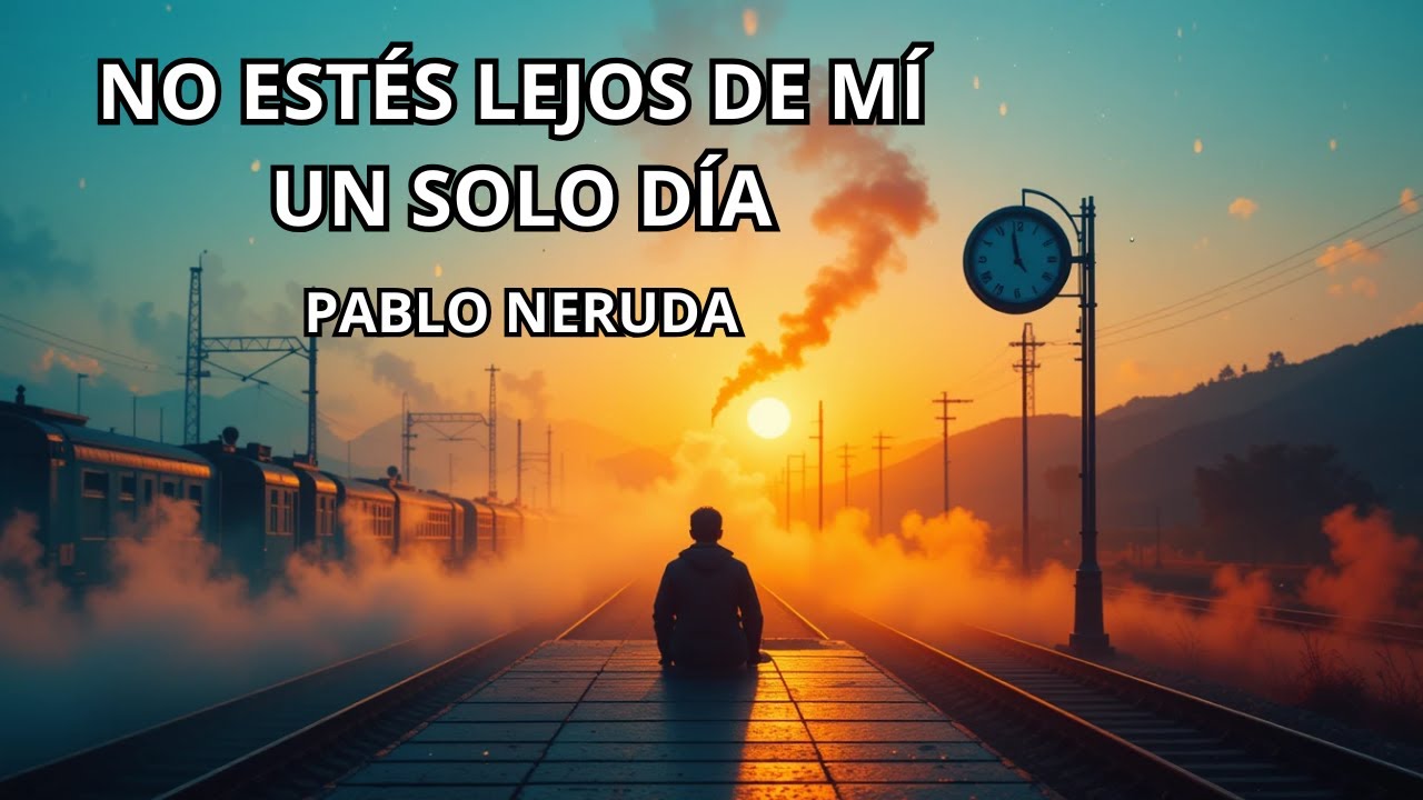 No estés lejos de mí un solo día 🧡🧡(Pablo Neruda) POEMA - Soneto XLV