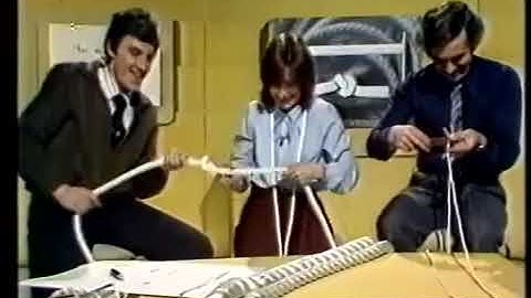 OU course MST204 (Applied Maths) Ep 13a of 32 The Modelling Game - Knots (1982)