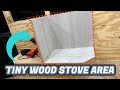 Building a SIMPLE Tiny Wood Stove HEARTH * Skoolie Conversion * Gus The Struggle Bus