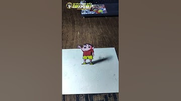 💥🤯shin-chan 3d drawing ♥️ #ameerartist #trending #shorts