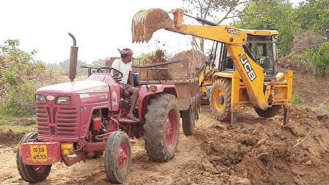 Mahindra Turbo 295DI With Fully Loaded Trolley By New Jcb 3dx Eco | JCB | All about Tractors and Jcb