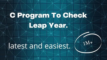 C program to check leap year. IN HINDI🔥