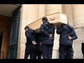 Enterrement de Georgette Lemaire peu de monde pour lui dire au revoir hervé Vilard était venu
