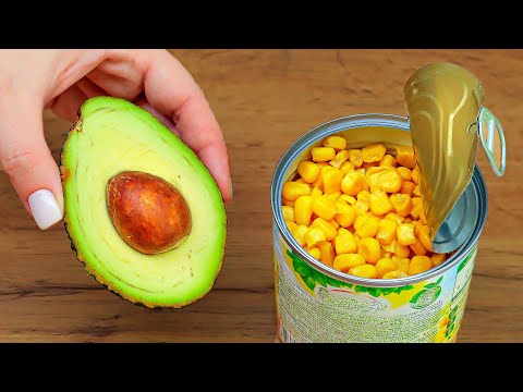 Do you have avocado and corn in the house? Prepare this quick and healthy breakfast!
