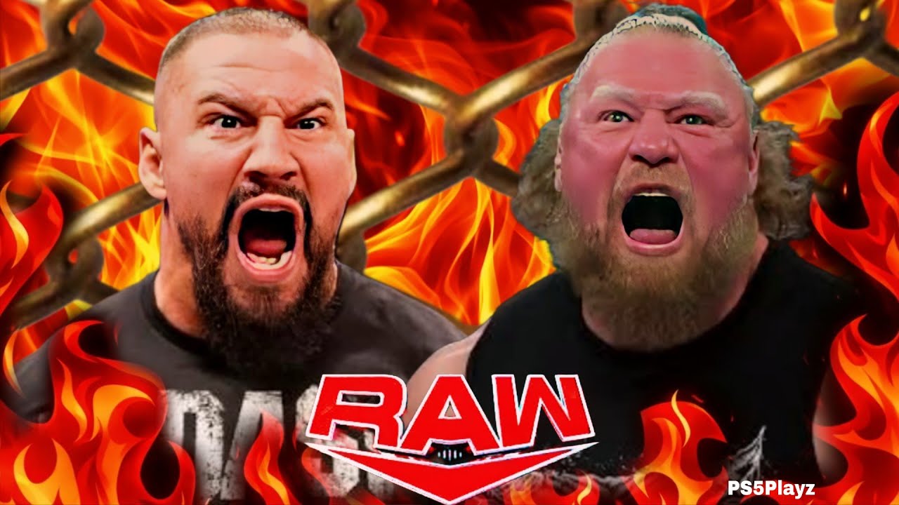 Brock Lesnar vs Bron Breakker Wwe Raw 03 March 2026 Steel Cage WWE2k25 - PS5 4K Game Play