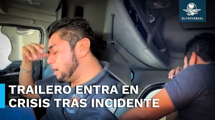 "Temo perder mi trabajo": Trailero llora inconsolable tras accidente en su trayecto