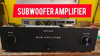 Sub woofer power amplifier / for avr/ selfie audio.. Salem.