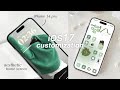 Ios 17 aesthetic customization  green  custom iphone theme widgets icons tutorials
