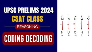 Coding Decoding | CSAT 2024 Reasoning | UPSC Prelims 2024 | IAS Origin