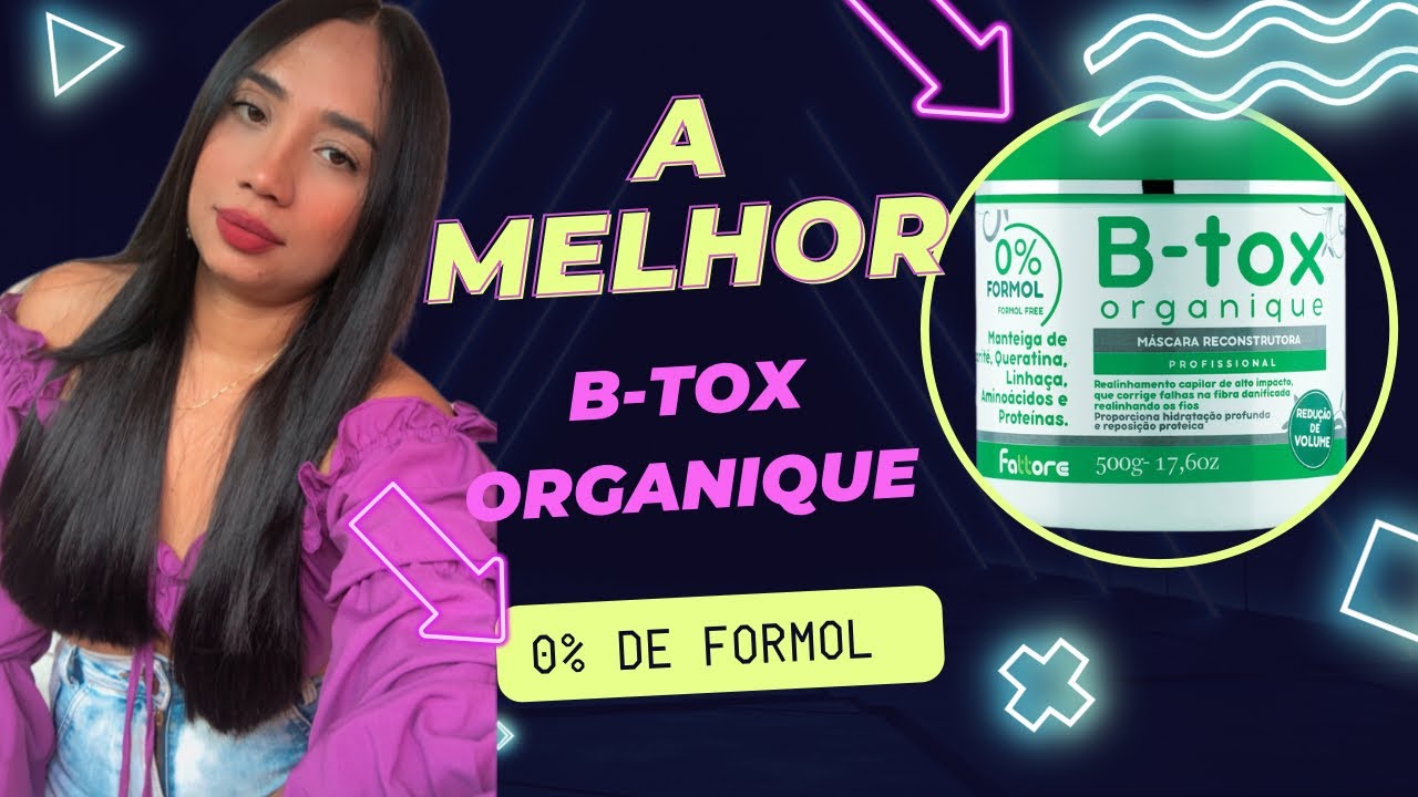 Como eu aplico máscara reconstrutora B- TOX organique 0% de formol.no meu cabelo em casa.
