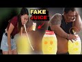 Fake juice public prank  subrang asim daw