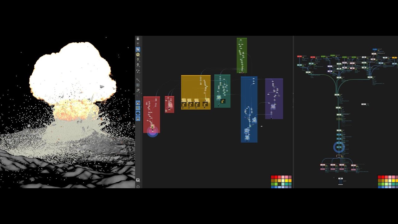 Explosive Pyro FX Setup in Houdini - YouTube