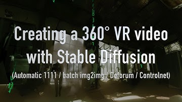 Quick Tutorial - creating a 360° VR video with Stable Diffusion Automatic1111 img2img / Deforum