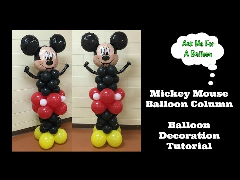 Mickey Mouse Balloon Column Tutorial