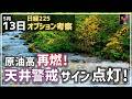 原油高再燃で株下落! 天井警戒サインが点灯!【5/13 日経225オプション】