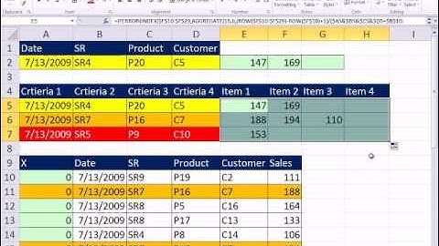 Excel Magic Trick 822: 4-Way Lookup When There ARE Duplicates (Return Multiple Items)