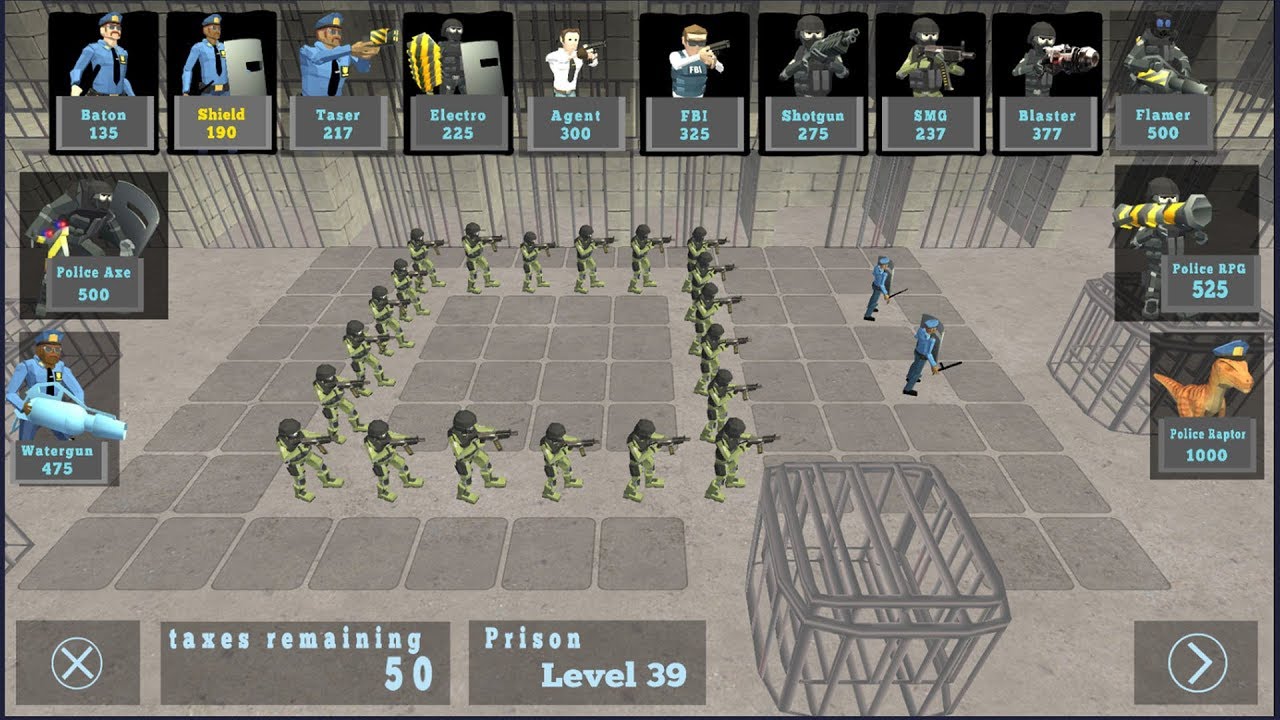 BATTLE SIMULATOR: PRISON & POLICE - Walkthrough Gameplay Part 3 - Gameplay3388