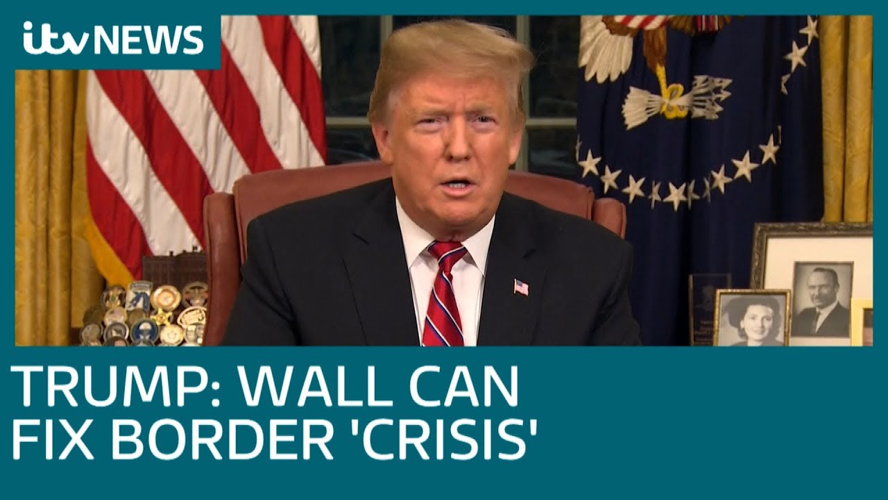 itv news readers In full: Donald Trump's TV address on the US-Mexico border wall and government shutdown | ITV News