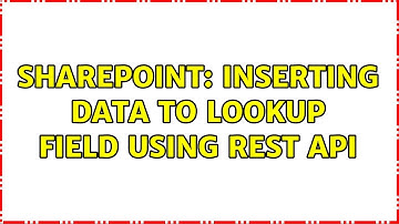 Sharepoint: Inserting data to lookup field using rest API