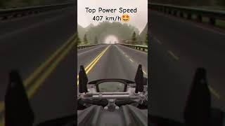 Top Power Speed 407 km/h ?shorts Moto vlog rider Rideding BikerideRacing