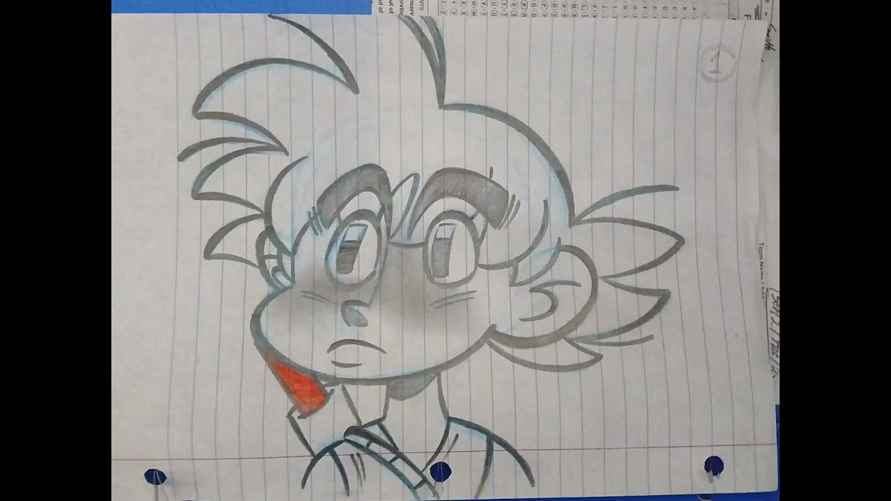 Paper animation kid goku.