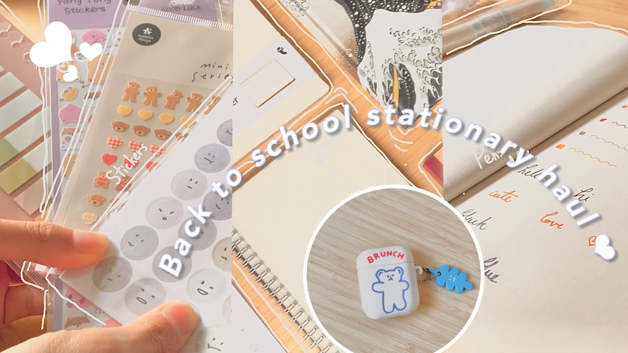 aesthetic back to school stationery haul ✨🖋 school stationery