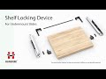 Handorf Shelf Locking Device (Compatible with Push-to-Open &amp; Soft-Close Undermount Slides! )