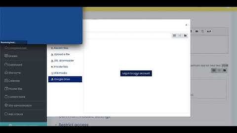How to attach a file from Google Drive to Moodle?
