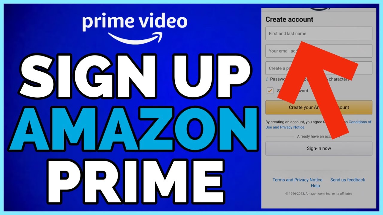Amazon Prime Video Sign Up | How To Create Amazon Prime Account (2023 ...