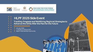 HLPF Side Event: Tracking Progress and Mobilizing Regional Strategies to Advance the SDGs ...