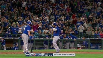 TOR@SEA: Bautista hammers a solo homer to left