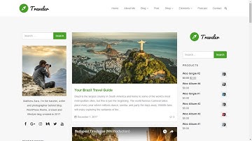 WordPress Blog Site Builder - Traveler WordPress Theme Blog Templates