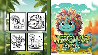 Fuzzasaurus Coloring Book for All! 🦖 screenshot 1