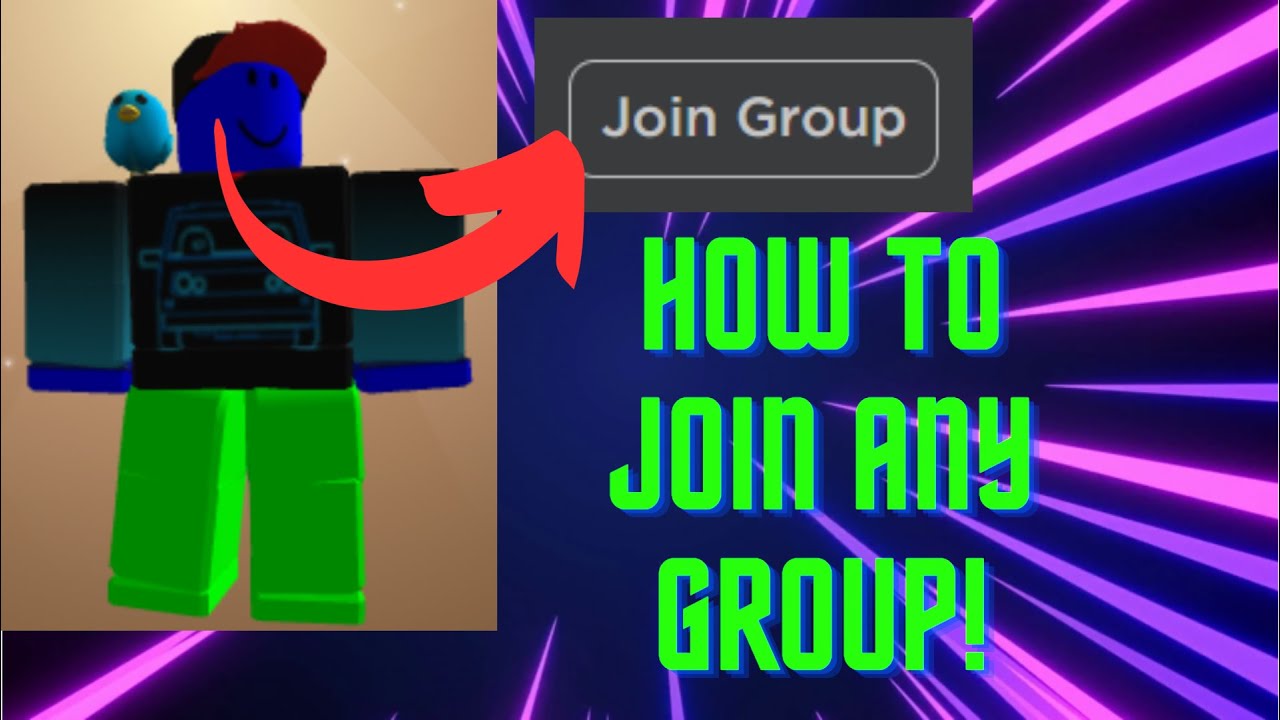 How to join any group on roblox! - YouTube
