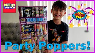 TNT Thunder Boom Party Poppers and Dancing on POP-IT Snaps